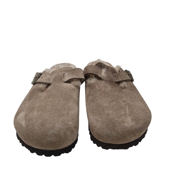 Birkenstock Boston Shearling Clog Taupe Leather Slip-ons clogs Men\'s 42 US 9-9.5 main image 8